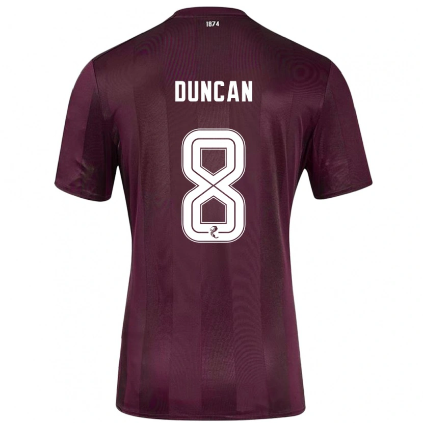 Danxen Kinder Ryan Duncan #8 Burgundrot Heimtrikot Trikot 2024/25 T-Shirt