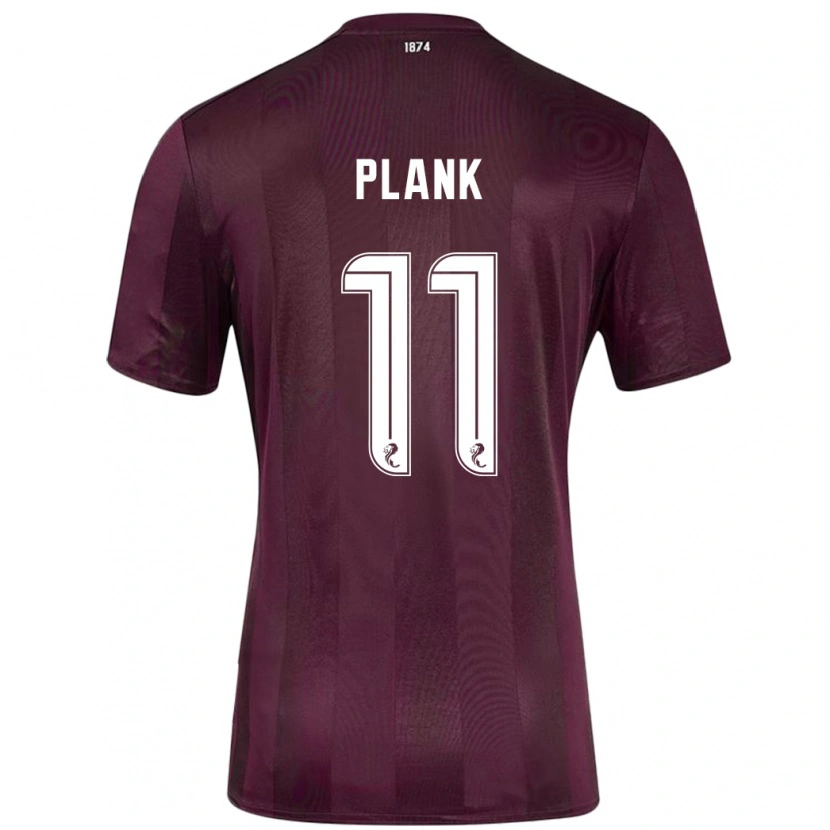 Danxen Kinder Dom Plank #11 Burgundrot Heimtrikot Trikot 2024/25 T-Shirt