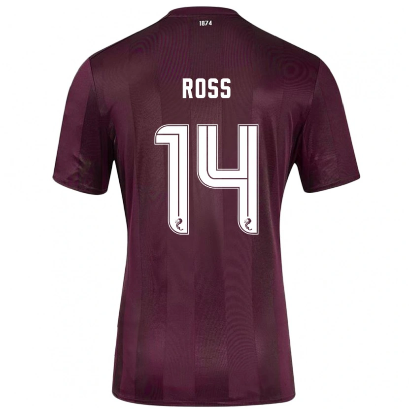 Danxen Kinder Mackenzie Ross #14 Burgundrot Heimtrikot Trikot 2024/25 T-Shirt