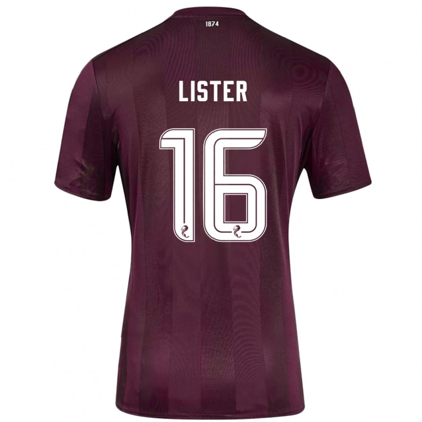 Danxen Kinder Henry Lister #16 Burgundrot Heimtrikot Trikot 2024/25 T-Shirt