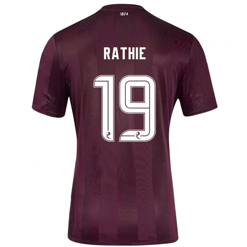 Danxen Kinder Luke Rathie #19 Burgundrot Heimtrikot Trikot 2024/25 T-Shirt