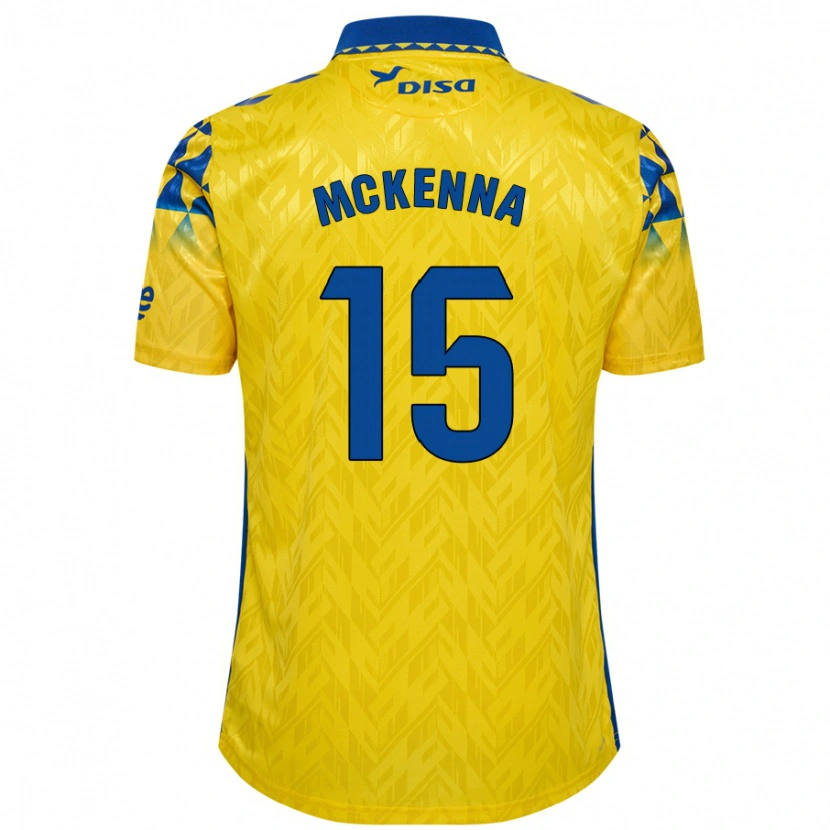 Danxen Kinder Scott Mckenna #15 Gelb Blau Heimtrikot Trikot 2024/25 T-Shirt