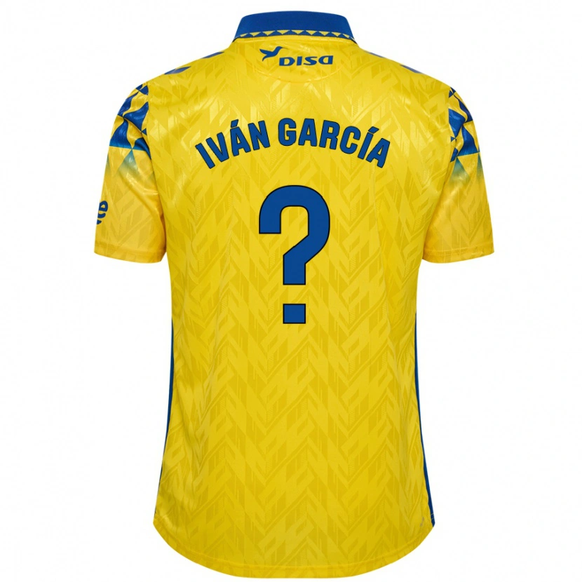 Danxen Kinder Iván García #0 Gelb Blau Heimtrikot Trikot 2024/25 T-Shirt