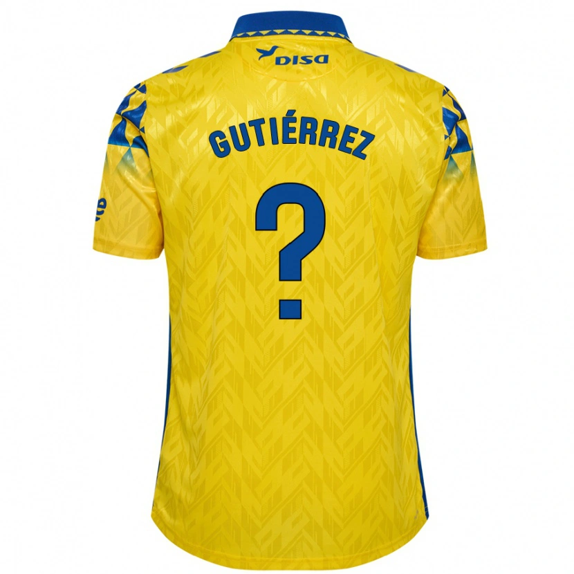 Danxen Kinder Marco Gutiérrez #0 Gelb Blau Heimtrikot Trikot 2024/25 T-Shirt