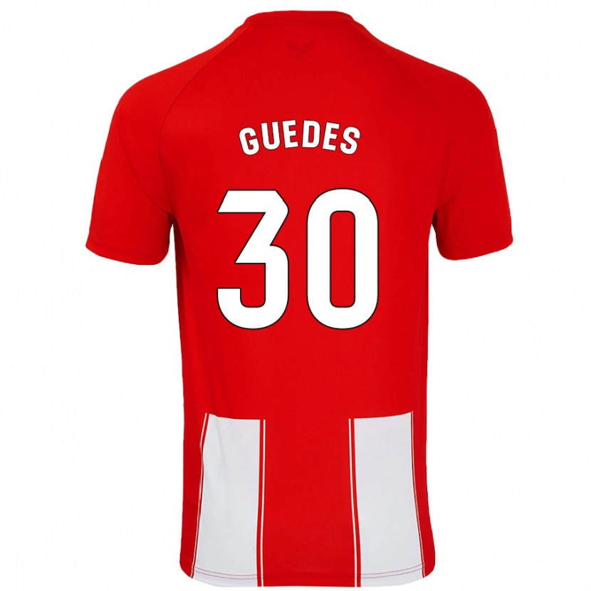 Danxen Kinder Gui Guedes #30 Rot Weiß Heimtrikot Trikot 2024/25 T-Shirt