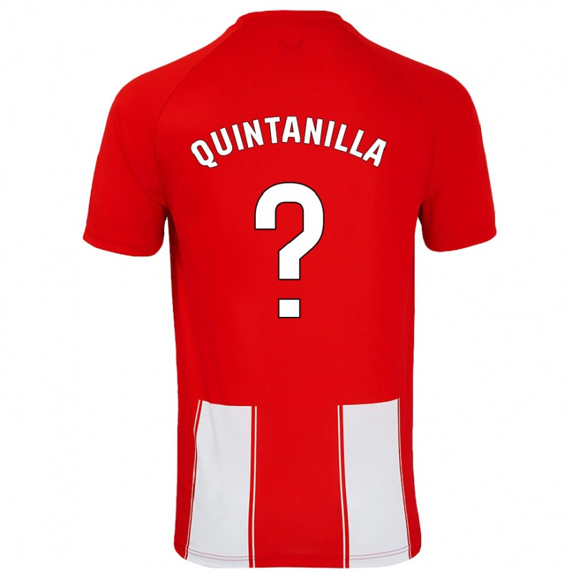 Danxen Kinder Rubén Quintanilla #0 Rot Weiß Heimtrikot Trikot 2024/25 T-Shirt