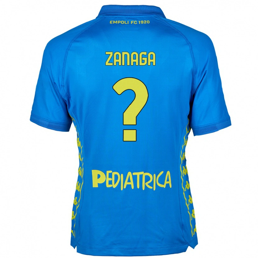 Danxen Kinder Edoardo Zanaga #0 Blau Heimtrikot Trikot 2024/25 T-Shirt