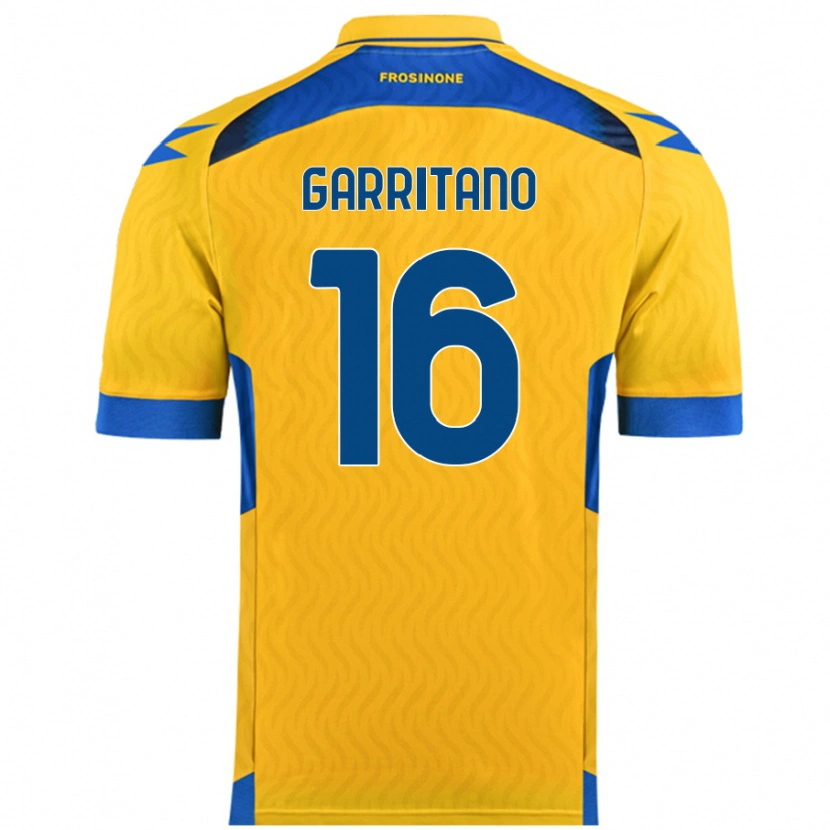 Danxen Kinder Luca Garritano #16 Gelb Heimtrikot Trikot 2024/25 T-Shirt