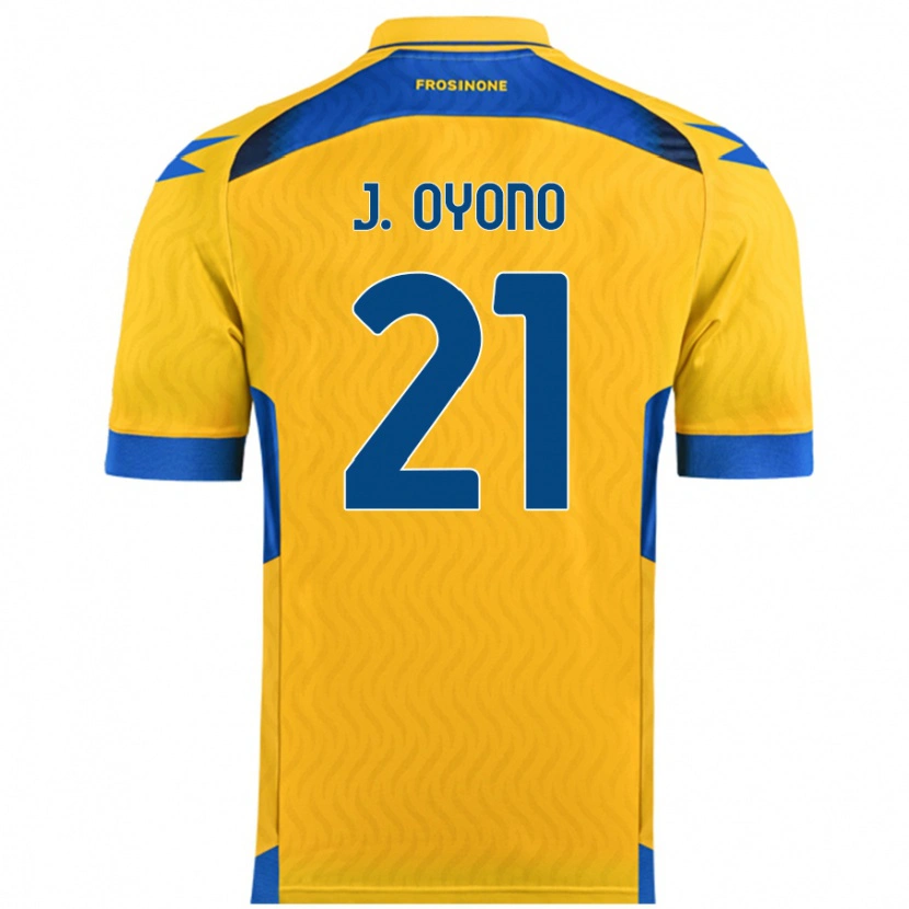 Danxen Kinder Jérémy Oyono #21 Gelb Heimtrikot Trikot 2024/25 T-Shirt