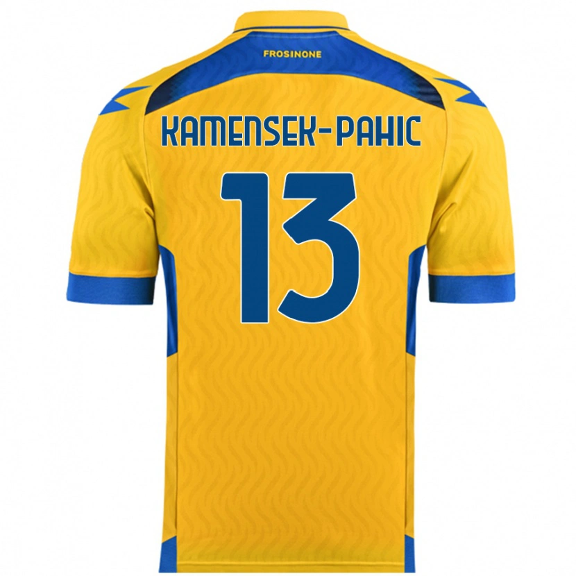 Danxen Kinder Matjaz Kamensek-Pahic #13 Gelb Heimtrikot Trikot 2024/25 T-Shirt