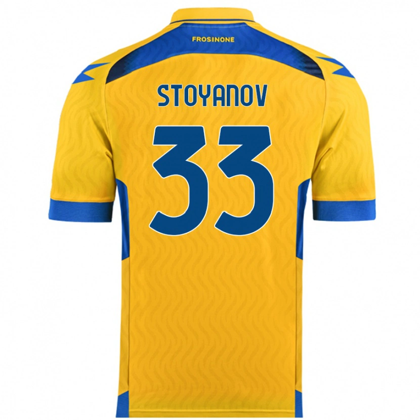 Danxen Kinder Steliyan Stoyanov #33 Gelb Heimtrikot Trikot 2024/25 T-Shirt