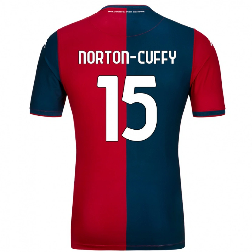 Danxen Kinder Brooke Norton-Cuffy #15 Rot Dunkelblau Heimtrikot Trikot 2024/25 T-Shirt