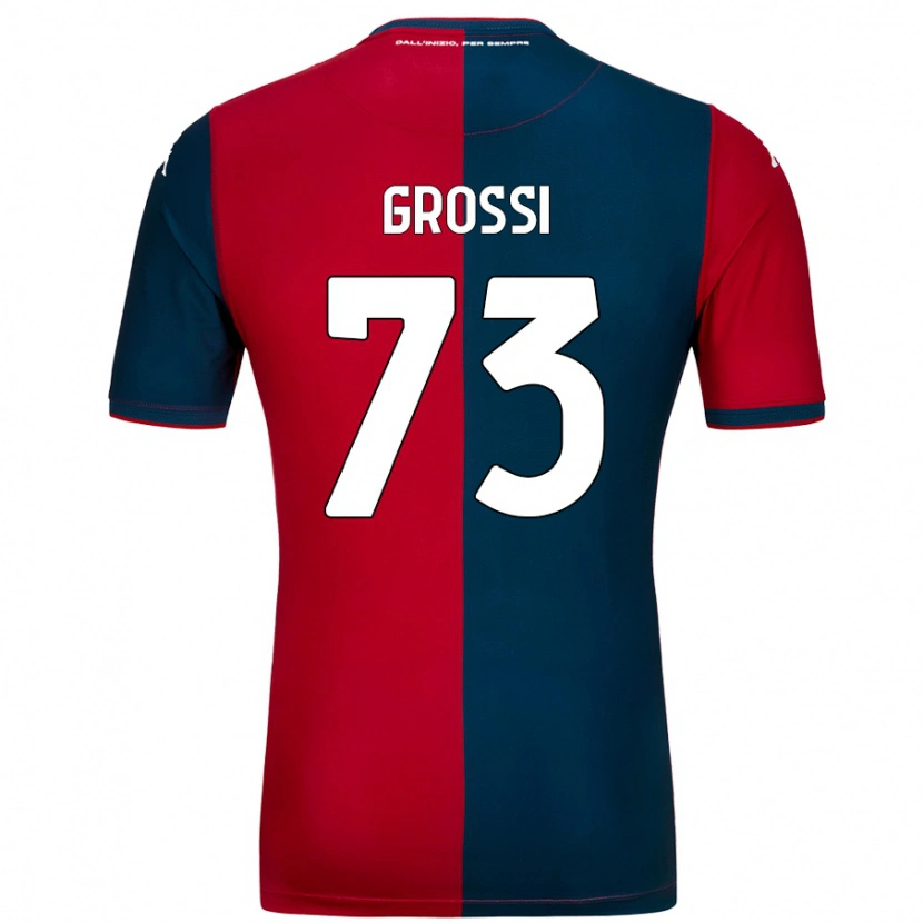 Danxen Kinder Jacopo Grossi #73 Rot Dunkelblau Heimtrikot Trikot 2024/25 T-Shirt