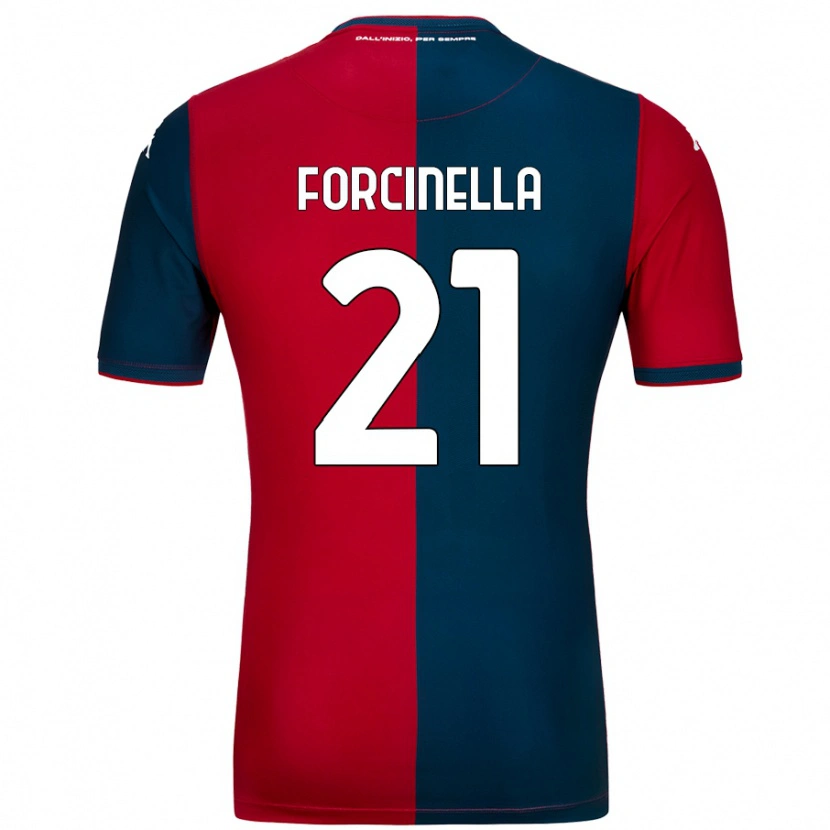 Danxen Kinder Camilla Forcinella #21 Rot Dunkelblau Heimtrikot Trikot 2024/25 T-Shirt