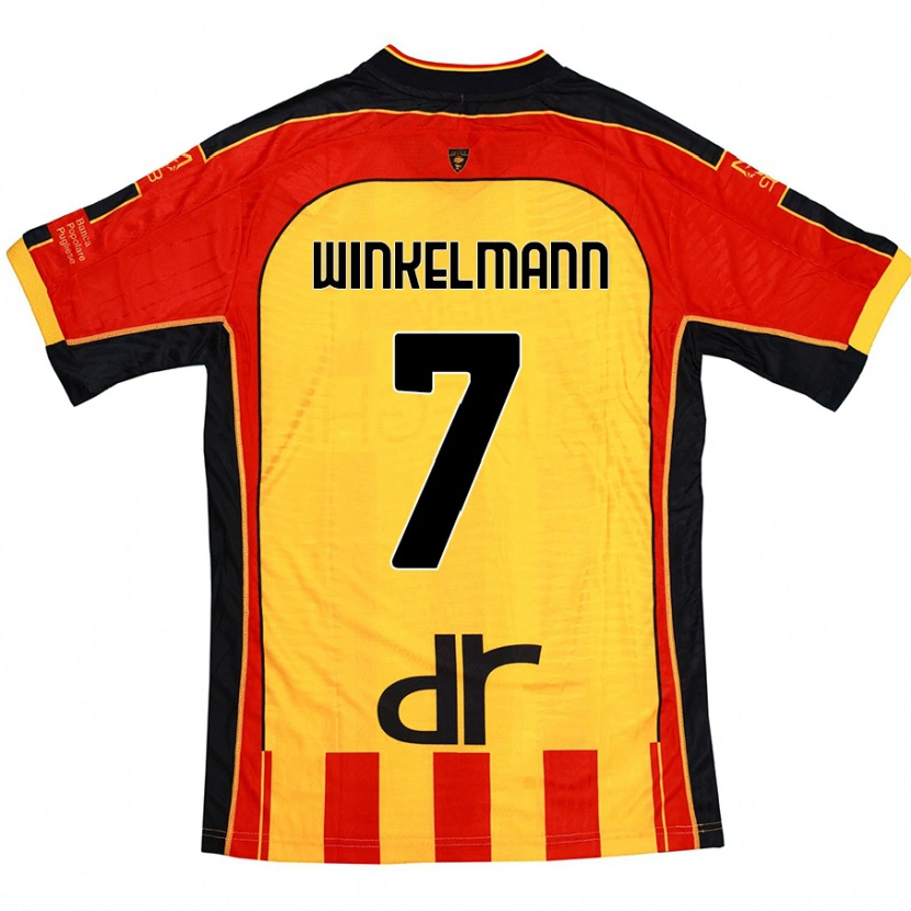 Danxen Kinder Till Winkelmann #7 Gelb Rot Heimtrikot Trikot 2024/25 T-Shirt