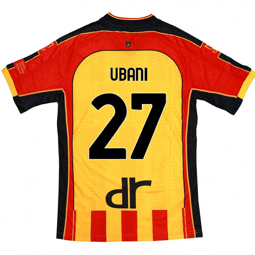 Danxen Kinder Marlon Ubani #27 Gelb Rot Heimtrikot Trikot 2024/25 T-Shirt