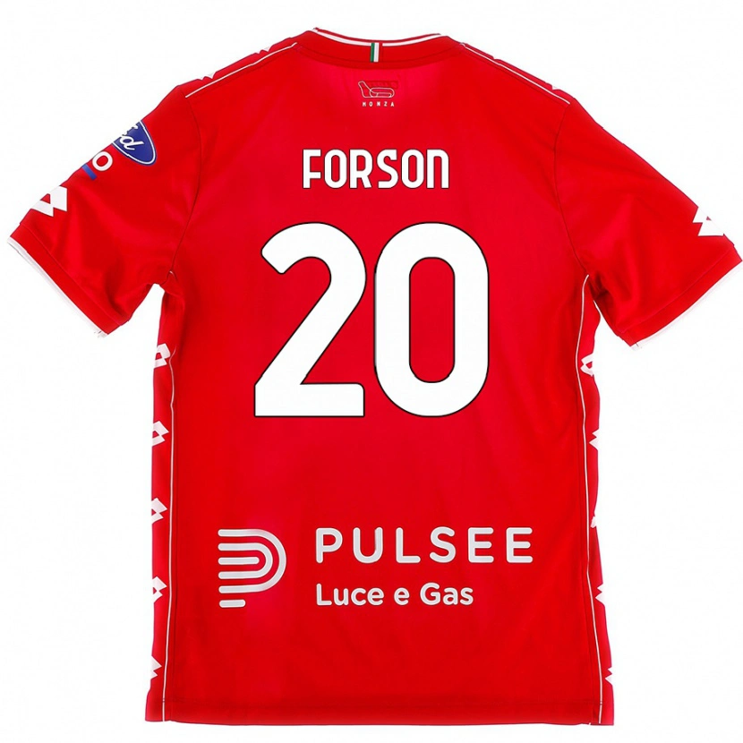 Danxen Kinder Omari Forson #20 Rot Weiß Heimtrikot Trikot 2024/25 T-Shirt