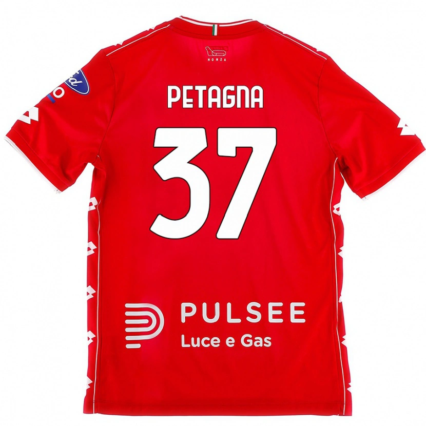 Danxen Kinder Andrea Petagna #37 Rot Weiß Heimtrikot Trikot 2024/25 T-Shirt