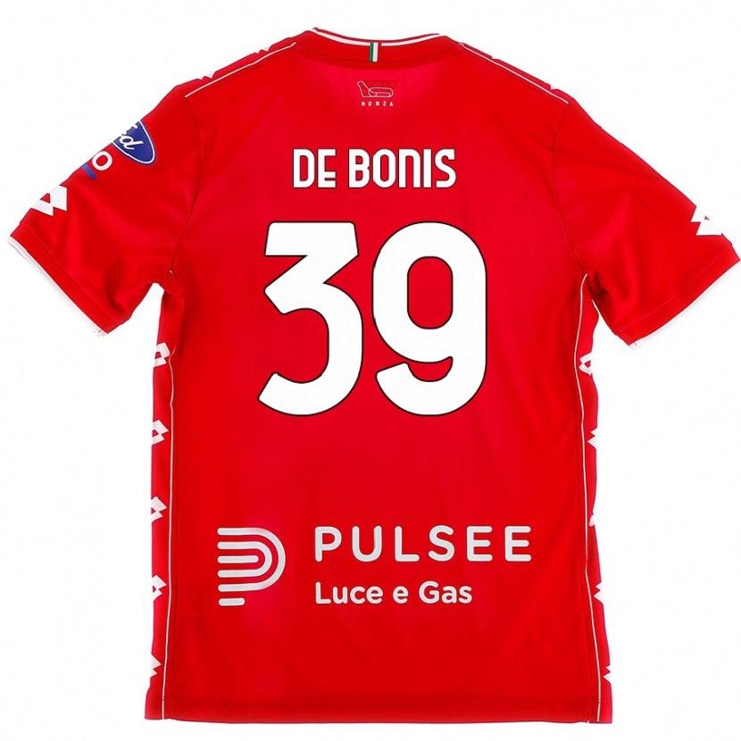 Danxen Kinder Andrea De Bonis #39 Rot Weiß Heimtrikot Trikot 2024/25 T-Shirt