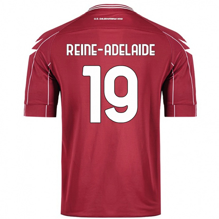 Danxen Kinder Jeff Reine-Adélaïde #19 Burgundrot Heimtrikot Trikot 2024/25 T-Shirt