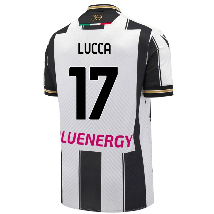 Danxen Kinder Lorenzo Lucca #17 Weiß Schwarz Heimtrikot Trikot 2024/25 T-Shirt