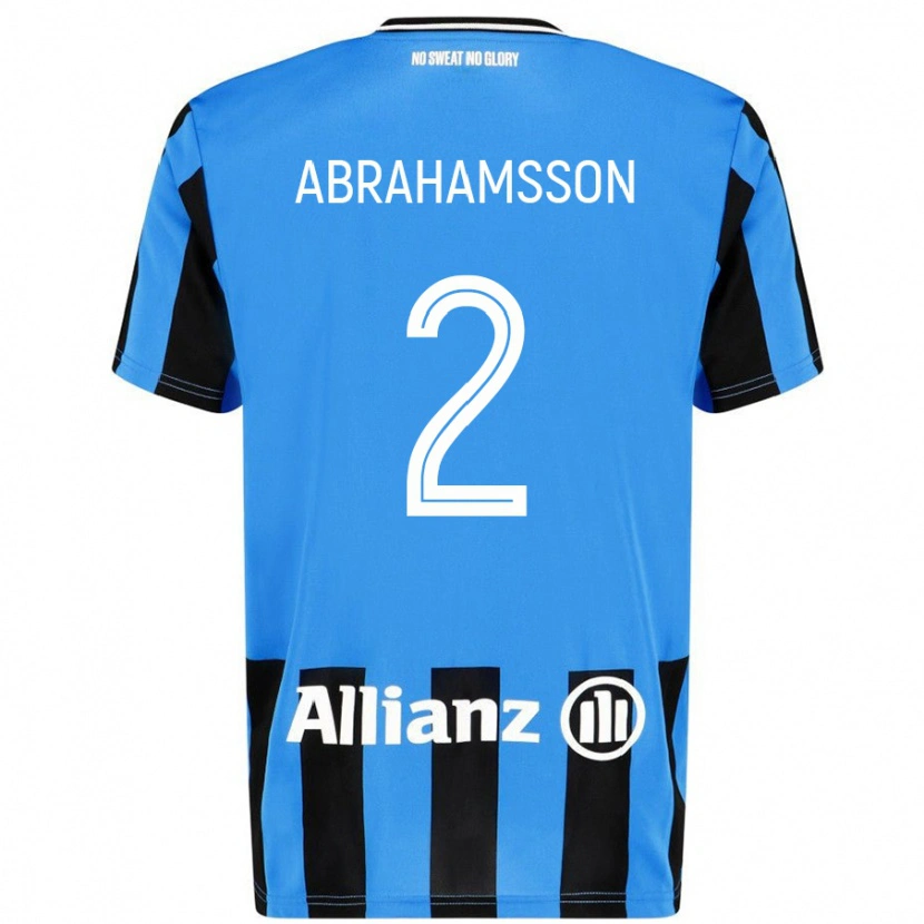 Danxen Kinder Sejde Abrahamsson #2 Himmelblau Schwarz Heimtrikot Trikot 2024/25 T-Shirt