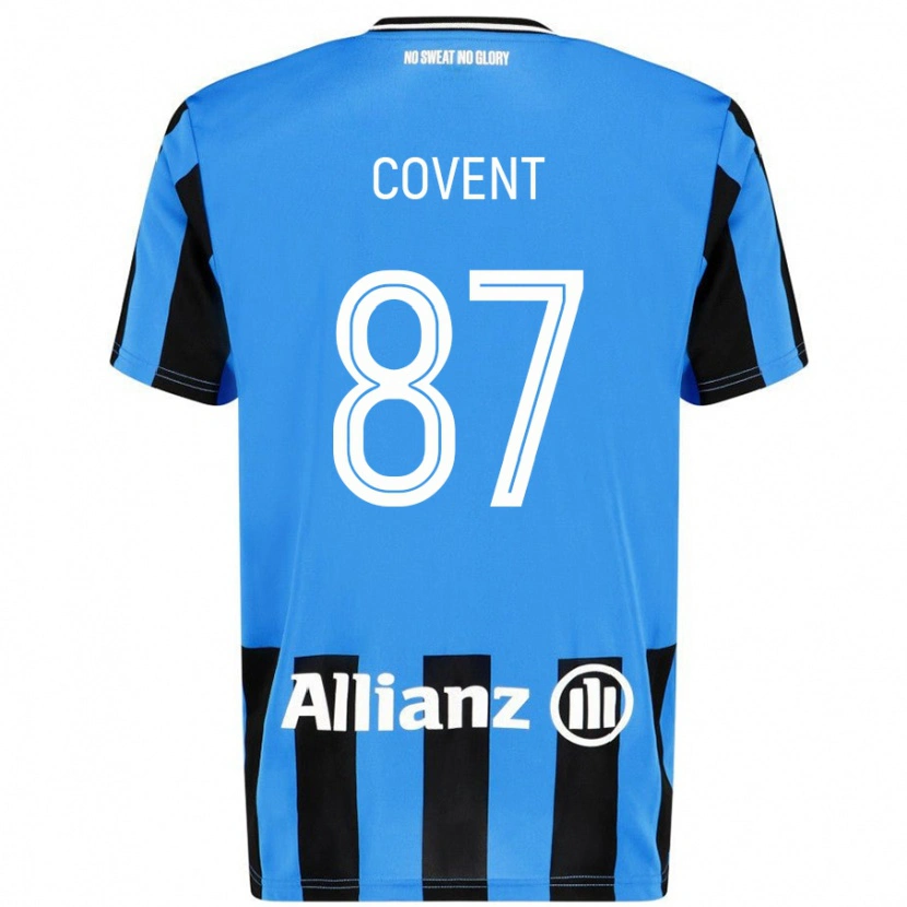 Danxen Kinder Jorijn Covent #87 Himmelblau Schwarz Heimtrikot Trikot 2024/25 T-Shirt