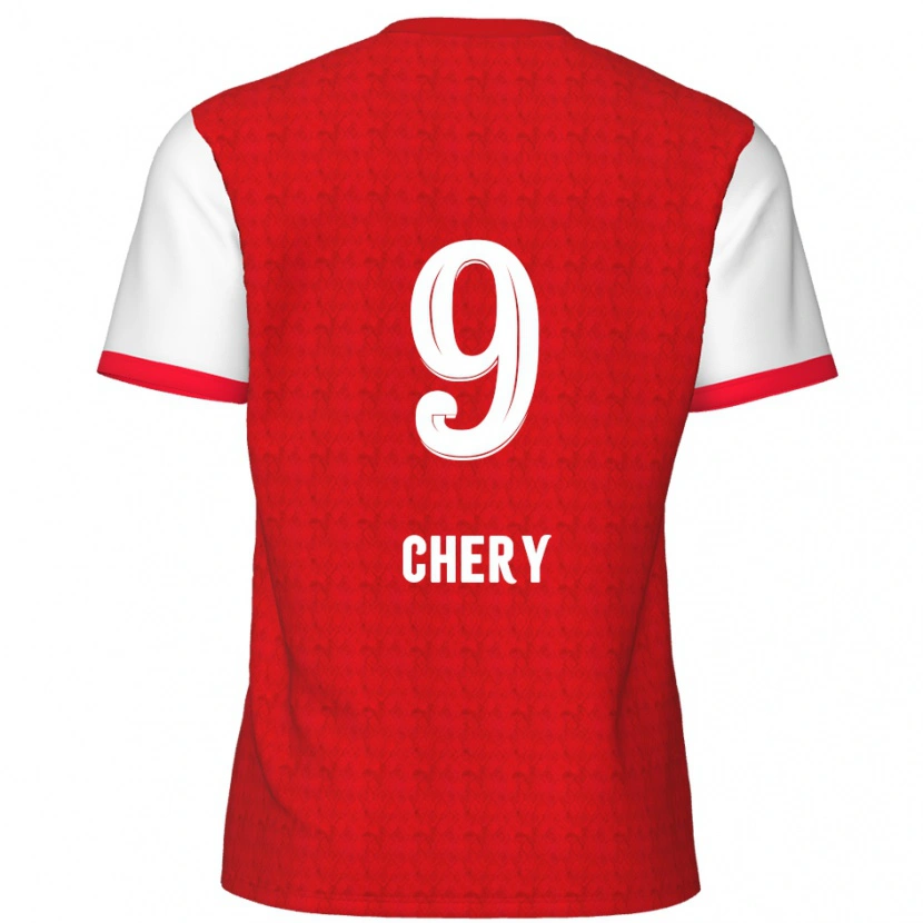 Danxen Kinder Tjaronn Chery #9 Rot Weiß Heimtrikot Trikot 2024/25 T-Shirt