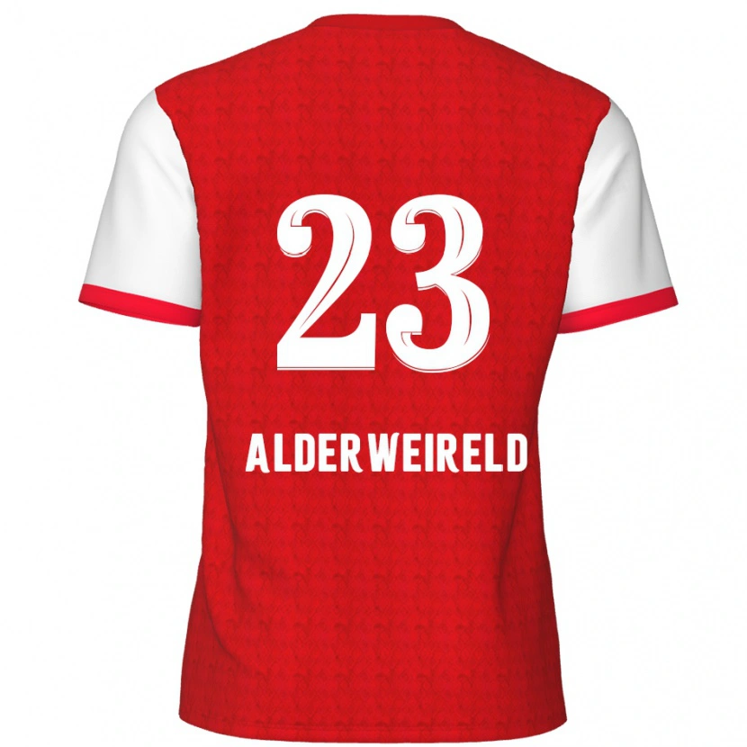 Danxen Kinder Toby Alderweireld #23 Rot Weiß Heimtrikot Trikot 2024/25 T-Shirt