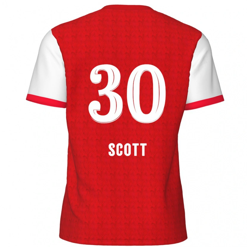 Danxen Kinder Christopher Scott #30 Rot Weiß Heimtrikot Trikot 2024/25 T-Shirt