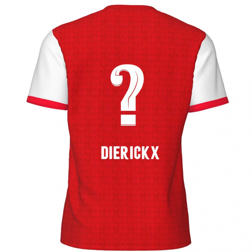 Danxen Kinder Xander Dierickx #0 Rot Weiß Heimtrikot Trikot 2024/25 T-Shirt