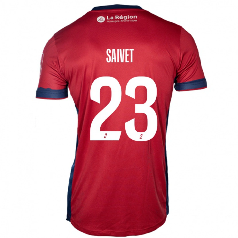 Danxen Kinder Henri Saivet #23 Hellburgunderrot Heimtrikot Trikot 2024/25 T-Shirt