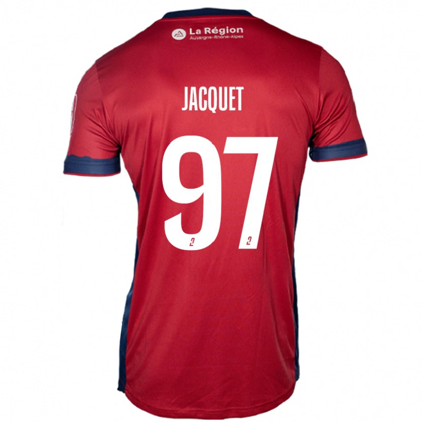 Danxen Kinder Jérémy Jacquet #97 Hellburgunderrot Heimtrikot Trikot 2024/25 T-Shirt