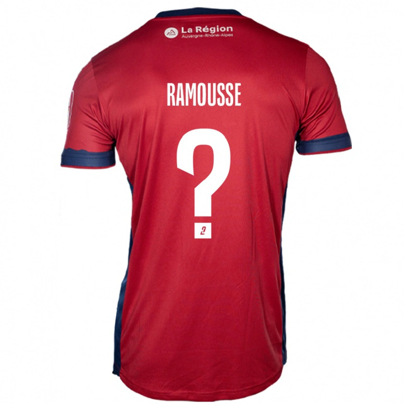 Danxen Kinder Théo Ramousse #0 Hellburgunderrot Heimtrikot Trikot 2024/25 T-Shirt