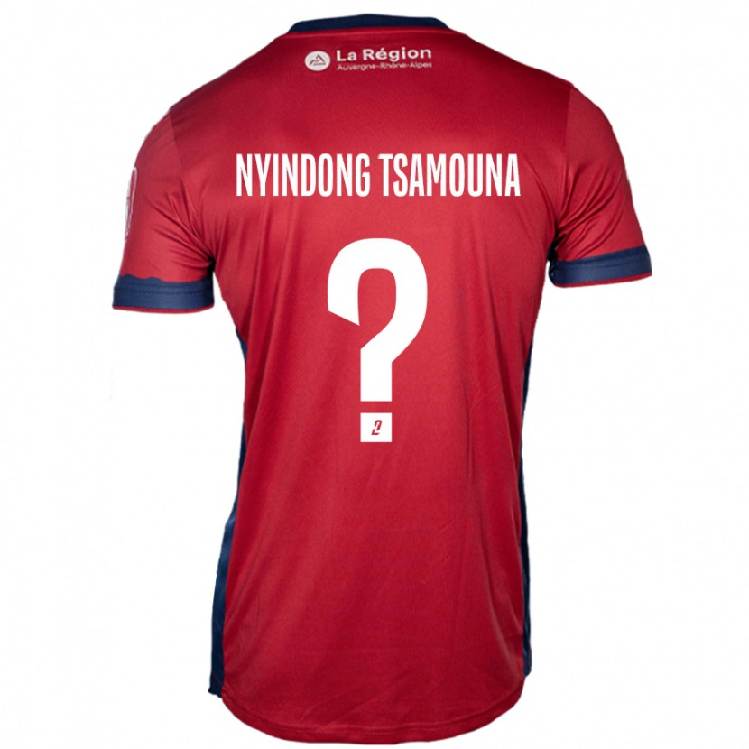 Danxen Kinder Jean Nyindong Tsamouna #0 Hellburgunderrot Heimtrikot Trikot 2024/25 T-Shirt