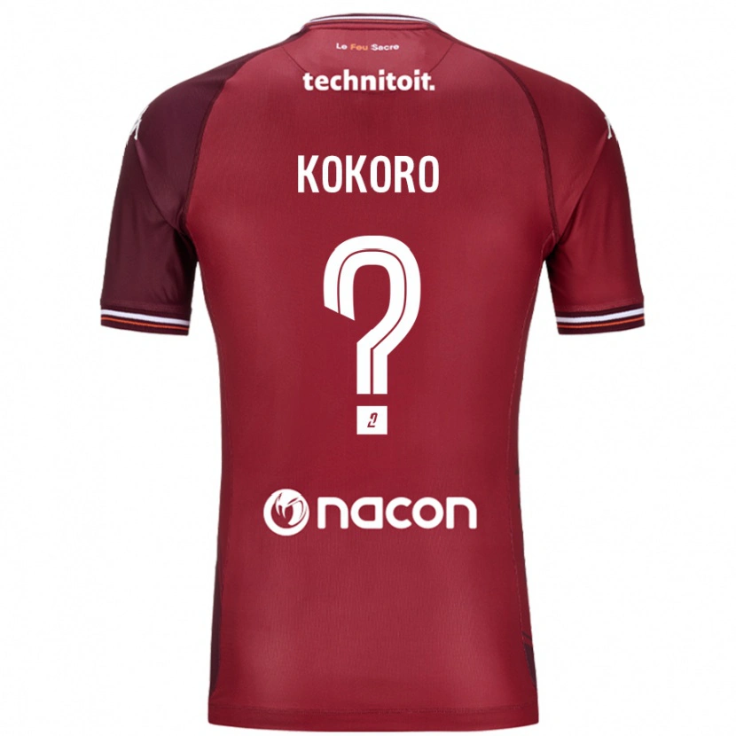 Danxen Kinder Clarence Kokoro #0 Rot Granata Heimtrikot Trikot 2024/25 T-Shirt