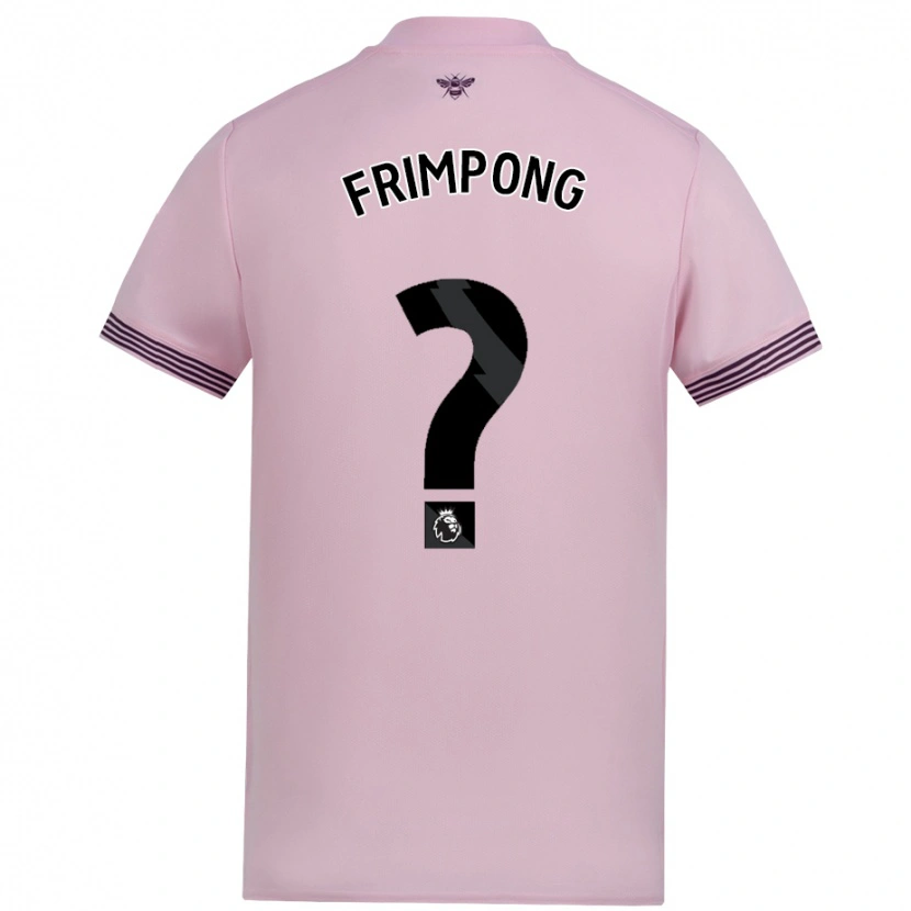 Danxen Kinder Charles Frimpong #0 Rosa Auswärtstrikot Trikot 2024/25 T-Shirt