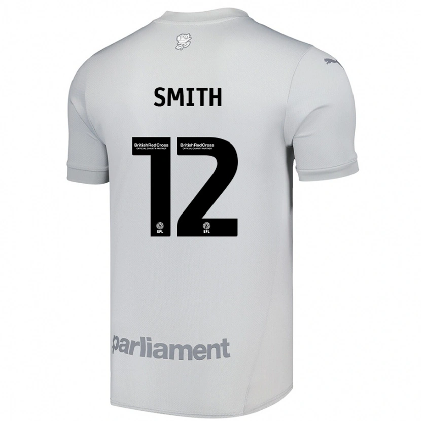 Danxen Kinder Jackson Smith #12 Silbergrau Auswärtstrikot Trikot 2024/25 T-Shirt