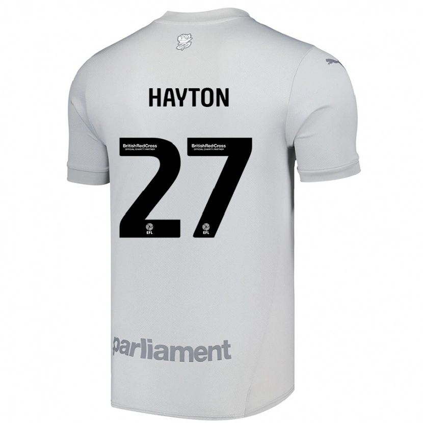 Danxen Kinder Adam Hayton #27 Silbergrau Auswärtstrikot Trikot 2024/25 T-Shirt