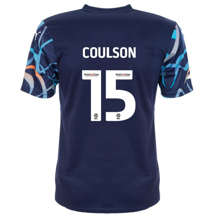 Danxen Kinder Hayden Coulson #15 Marineblau Auswärtstrikot Trikot 2024/25 T-Shirt