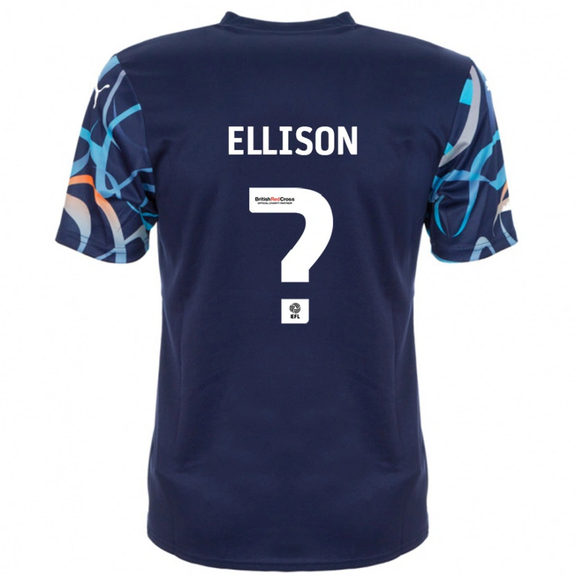 Danxen Kinder Jordyn Ellison #0 Marineblau Auswärtstrikot Trikot 2024/25 T-Shirt