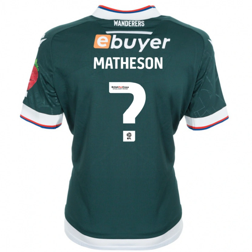 Danxen Kinder Luke Matheson #0 Dunkelgrün Auswärtstrikot Trikot 2024/25 T-Shirt