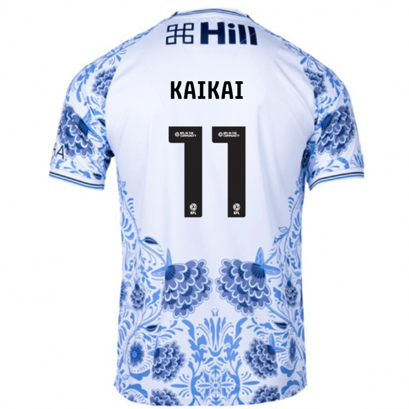 Danxen Kinder Sullay Kaikai #11 Weiß Blau Auswärtstrikot Trikot 2024/25 T-Shirt