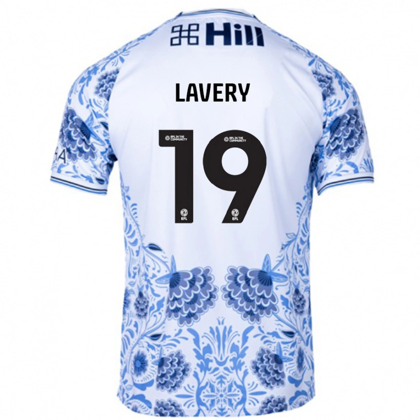 Danxen Kinder Shayne Lavery #19 Weiß Blau Auswärtstrikot Trikot 2024/25 T-Shirt