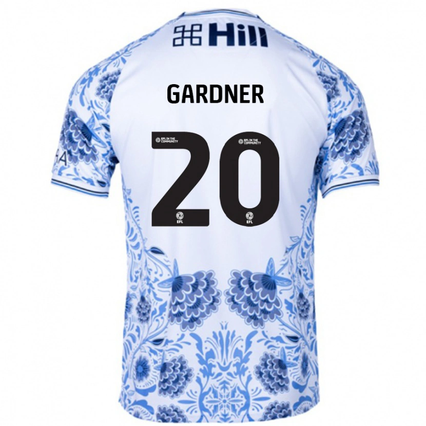 Danxen Kinder Gary Gardner #20 Weiß Blau Auswärtstrikot Trikot 2024/25 T-Shirt