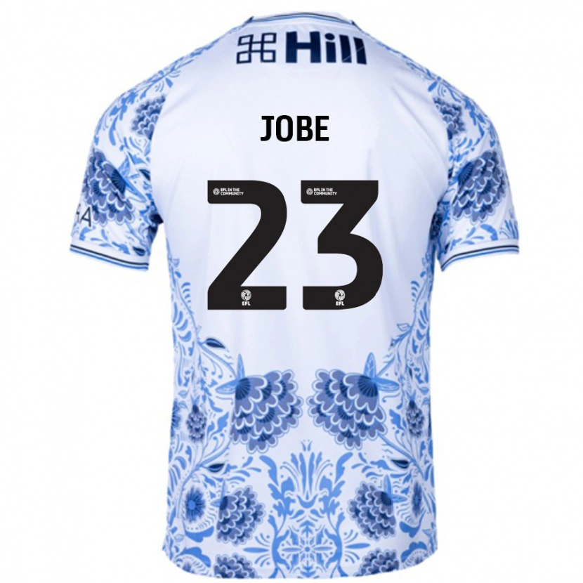 Danxen Kinder Mamadou Jobe #23 Weiß Blau Auswärtstrikot Trikot 2024/25 T-Shirt