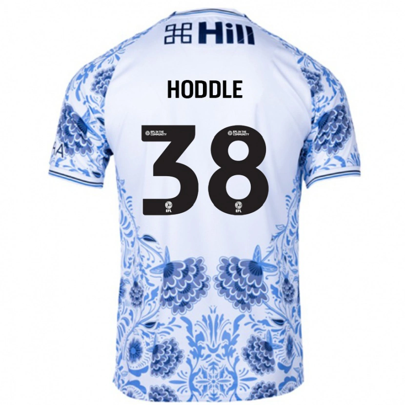 Danxen Kinder George Hoddle #38 Weiß Blau Auswärtstrikot Trikot 2024/25 T-Shirt