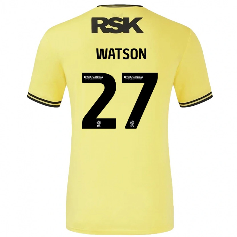 Danxen Kinder Tennai Watson #27 Gelb Schwarz Auswärtstrikot Trikot 2024/25 T-Shirt