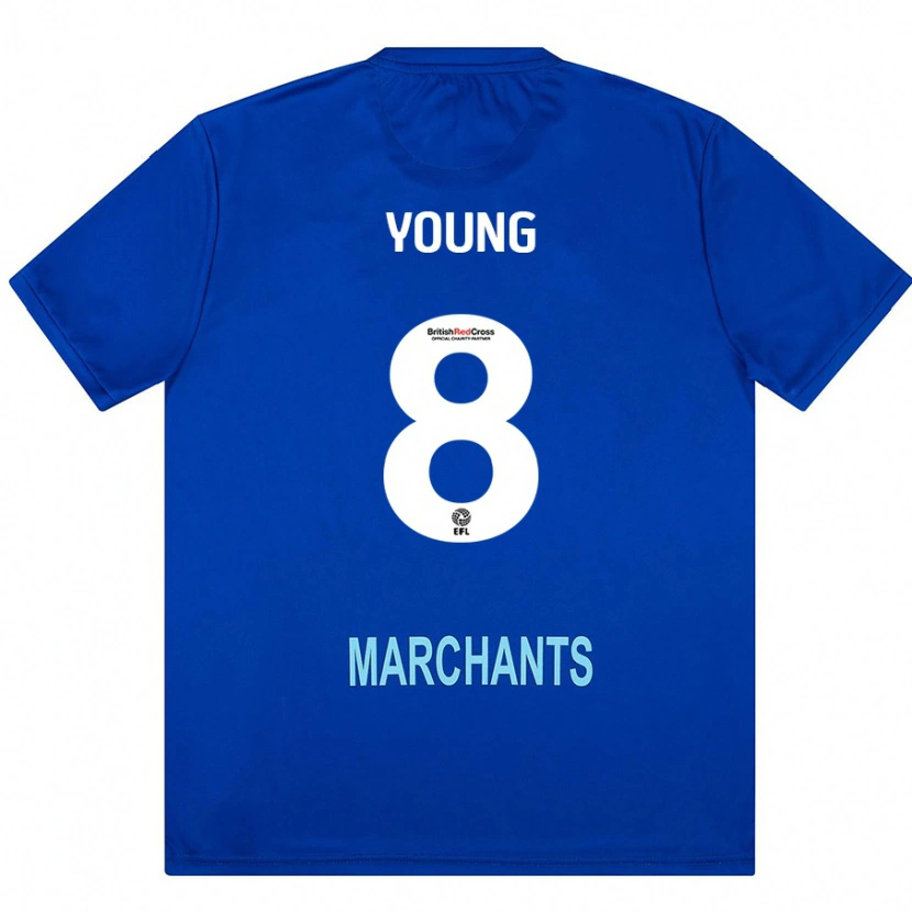 Danxen Kinder Luke Young #8 Grün Auswärtstrikot Trikot 2024/25 T-Shirt