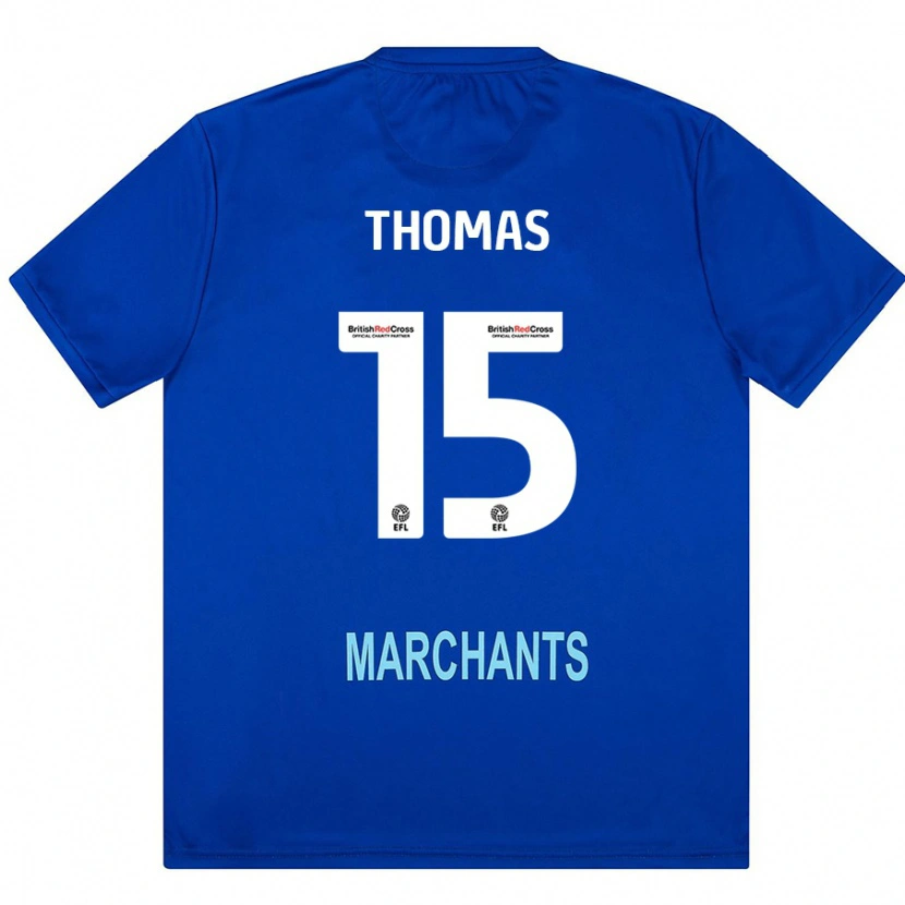 Danxen Kinder Jordan Thomas #15 Grün Auswärtstrikot Trikot 2024/25 T-Shirt